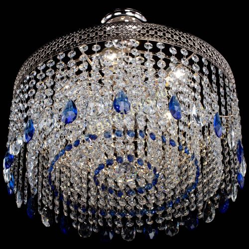 Люстра Венеция Капель журавлик синяя в Химках Гусь Хрустальный