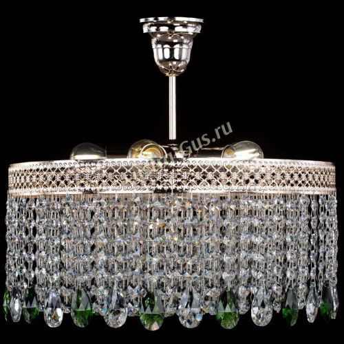 Люстра Венеция Капель журавлик зеленая в Химках Гусь Хрустальный