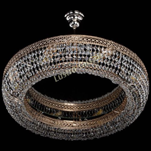 Люстра Венеция Кольцо с подвесом в Химках Гусь Хрустальный