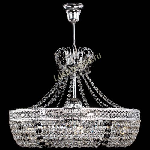 Люстра Венеция Кольцо с подвесом Черная в Химках Гусь Хрустальный