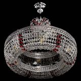 Люстра Венеция Кольцо с подвесом Красная в Химках