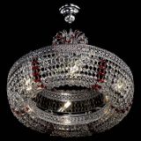 Люстра Венеция Кольцо с подвесом Красная в Химках