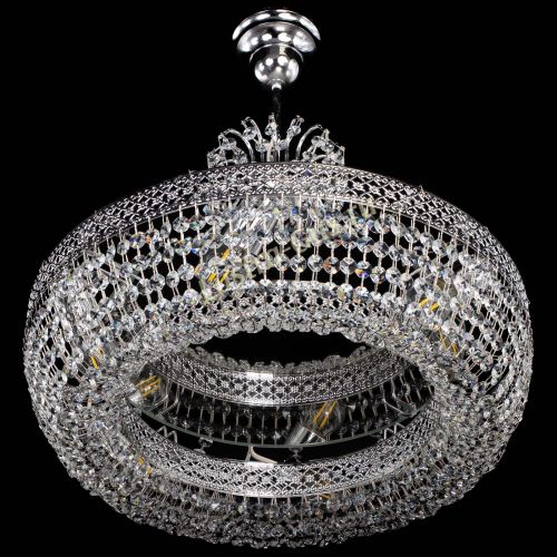 Люстра Венеция Кольцо с подвесом в Химках Гусь Хрустальный