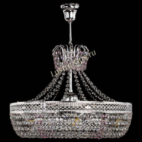 Люстра Венеция Кольцо с подвесом Розовая в Химках Гусь Хрустальный