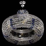 Люстра Венеция Кольцо с подвесом Синяя в Химках Люстра Венеция Кольцо с подвесом Синяя в Химках