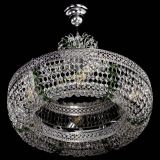 Люстра Венеция Кольцо с подвесом Зеленая в Химках