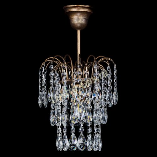 Люстра Весна журавлик под бронзу в Химках Гусь Хрустальный