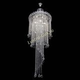 Люстра Водопад длинный с подвесом, диаметр - 450 мм, высота - 1800 мм, Люстры Гусь Хрустальный