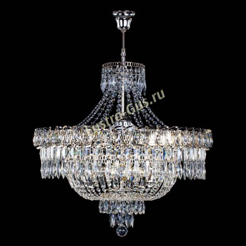 Люстра Водопад перо №8 с подвесом в Химках Гусь Хрустальный