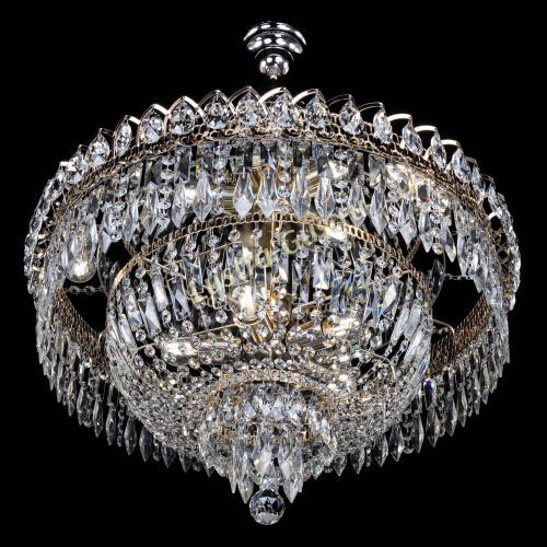 Люстра Водопад перо №8 с подвесом в Химках Гусь Хрустальный