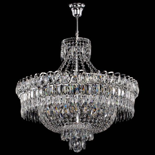 Люстра Водопад перо с подвесом в Химках Гусь Хрустальный