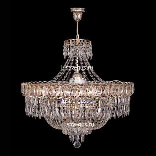 Люстра Водопад перо с подвесом в Химках Гусь Хрустальный