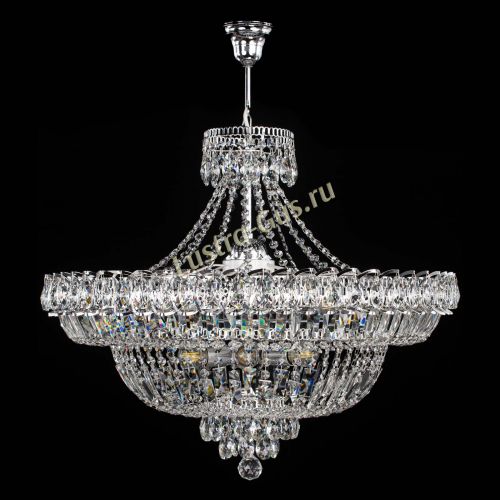 Люстра Водопад с подвесом  в Химках Гусь Хрустальный