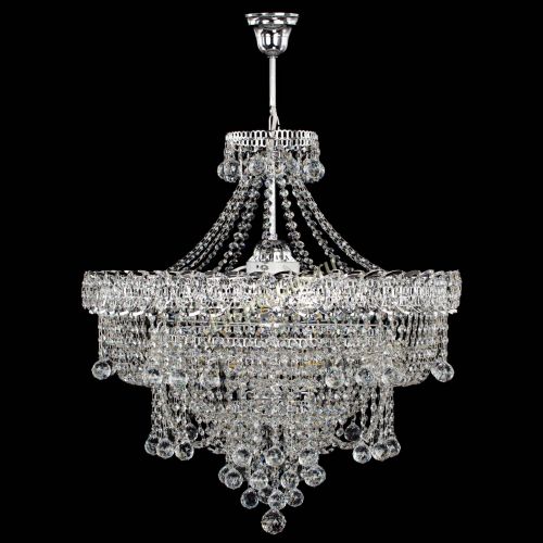 Люстра Водопад Софья №8 с подвесом  в Химках Гусь Хрустальный