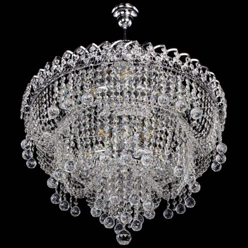 Люстра Водопад Софья №8 с подвесом  в Химках Гусь Хрустальный