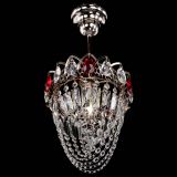 Люстра Водоворот №1 мини с подвесом красная в Химках