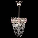 Люстра Водоворот №1 мини с подвесом розовая в Химках