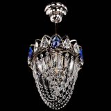 Люстра Водоворот №1 мини с подвесом синяя в Химках