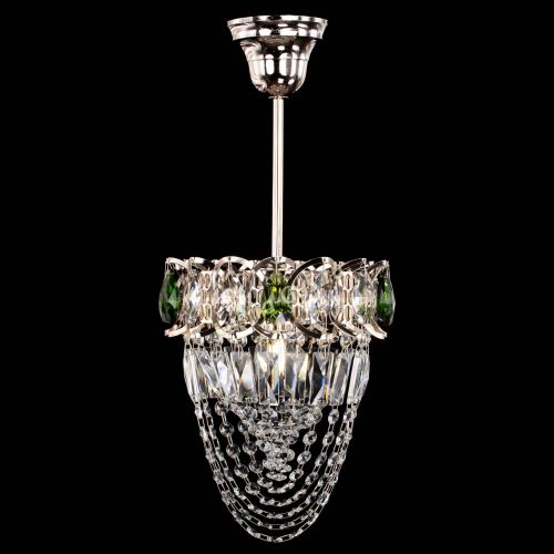 Люстра Водоворот №1 мини с подвесом зеленая в Химках Гусь Хрустальный