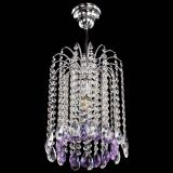 Люстра Зима капель журавлик фиолетовая в Химках Люстра Зима капель журавлик фиолетовая в Химках