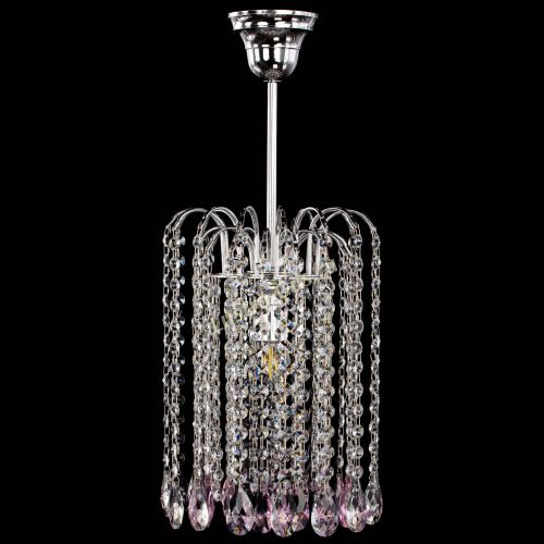 Люстра Зима капель журавлик розовая в Химках Гусь Хрустальный