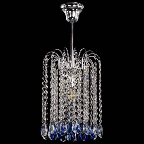 Люстра Зима капель журавлик синяя в Химках Гусь Хрустальный