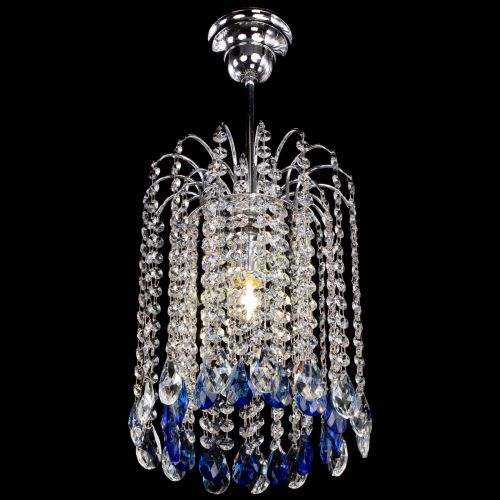 Люстра Зима капель журавлик синяя в Химках Гусь Хрустальный