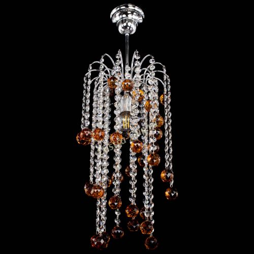 Люстра Зима каскад шар 30 чайная в Химках Гусь Хрустальный