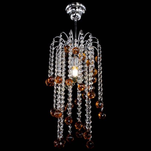 Люстра Зима каскад шар 30 чайная в Химках Гусь Хрустальный