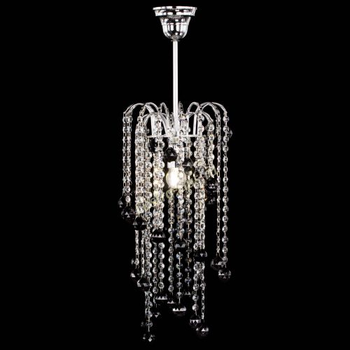 Люстра Зима каскад шар 30 черная в Химках Гусь Хрустальный