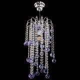 Люстра Зима каскад шар 30 фиолетовая в Химках