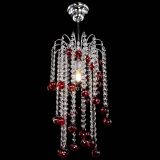 Люстра Зима каскад шар 30 красная в Химках