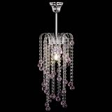 Люстра Зима каскад шар 30 розовая в Химках