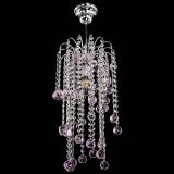 Люстра Зима каскад шар 30 розовая в Химках