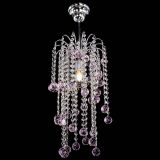 Люстра Зима каскад шар 30 розовая в Химках