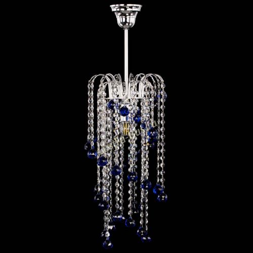 Люстра Зима каскад шар 30 синяя в Химках Люстра Зима каскад шар 30 синяя в Химках