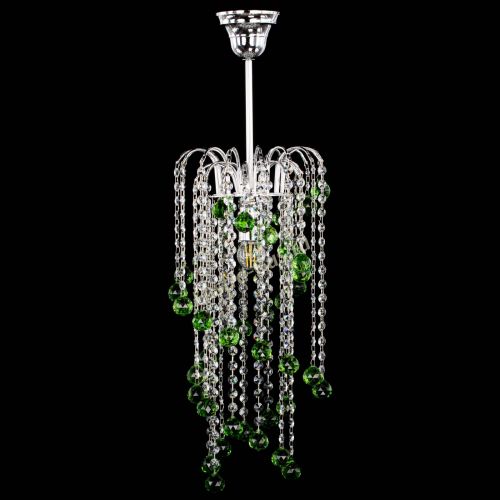 Люстра Зима каскад шар 30 зеленая в Химках Люстра Зима каскад шар 30 зеленая в Химках