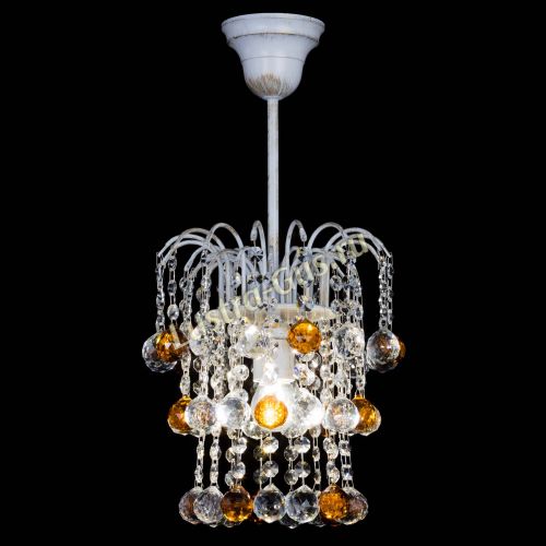 Люстра Зима шар чайная (белая патина)  в Химках Гусь Хрустальный