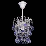 Люстра Зима шар фиолетовая (белая патина) в Химках Люстра Зима шар фиолетовая (белая патина) в Химках