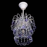 Люстра Зима шар фиолетовая (белая патина) в Химках Люстра Зима шар фиолетовая (белая патина) в Химках