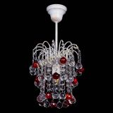 Люстра Зима шар красная (белая патина) в Химках Люстра Зима шар красная (белая патина) в Химках