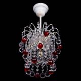 Люстра Зима шар красная (белая патина) в Химках Люстра Зима шар красная (белая патина) в Химках