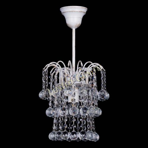 Люстра Зима шар белая в Химках Гусь Хрустальный