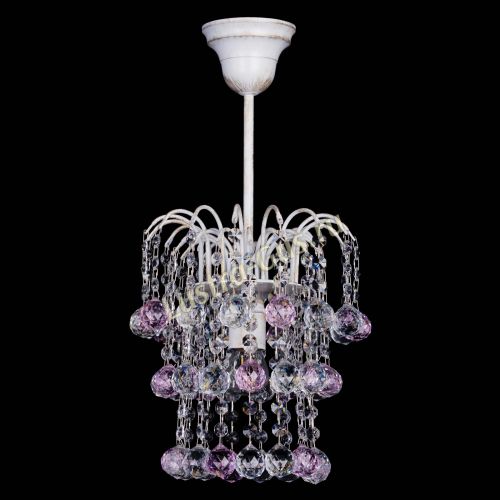 Люстра Зима шар розовая (белая патина) в Химках Люстра Зима шар розовая (белая патина) в Химках