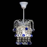 Люстра Зима шар синяя (белая патина)  в Химках