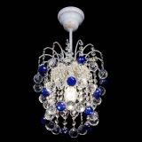 Люстра Зима шар синяя (белая патина)  в Химках