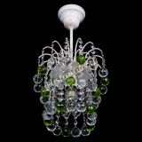 Люстра Зима шар зеленая (белая патина)  в Химках
