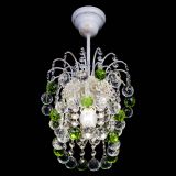 Люстра Зима шар зеленая (белая патина)  в Химках