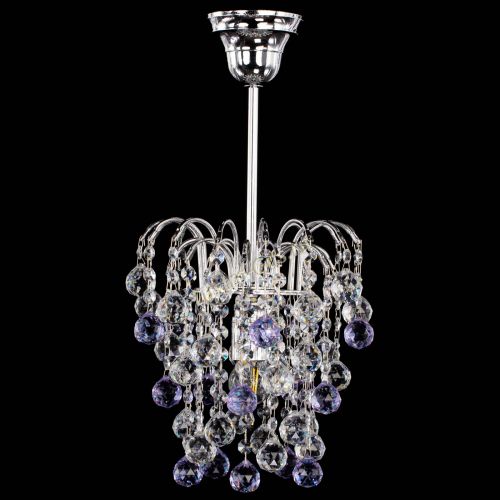 Люстра Зима шар фиолетовая в Химках Гусь Хрустальный