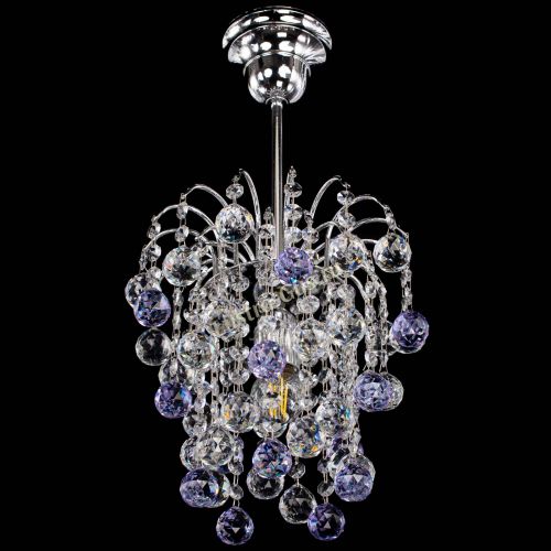Люстра Зима шар фиолетовая в Химках Гусь Хрустальный